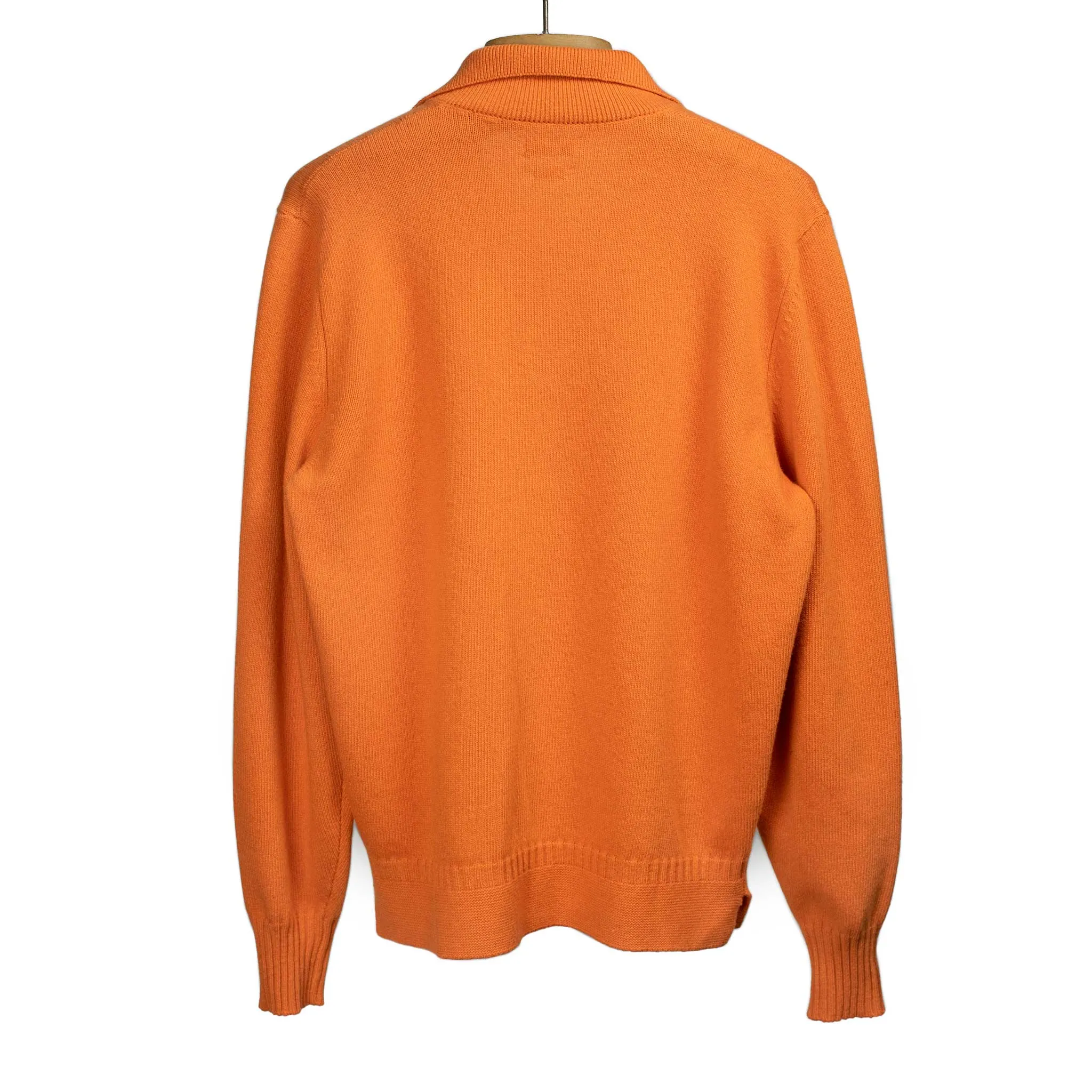 Aagro skipper polo in orange wool