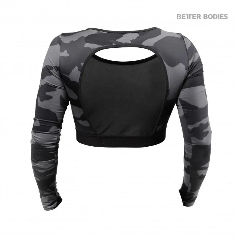 Better Bodies Chelsea Cropped L-S - Dark Camo