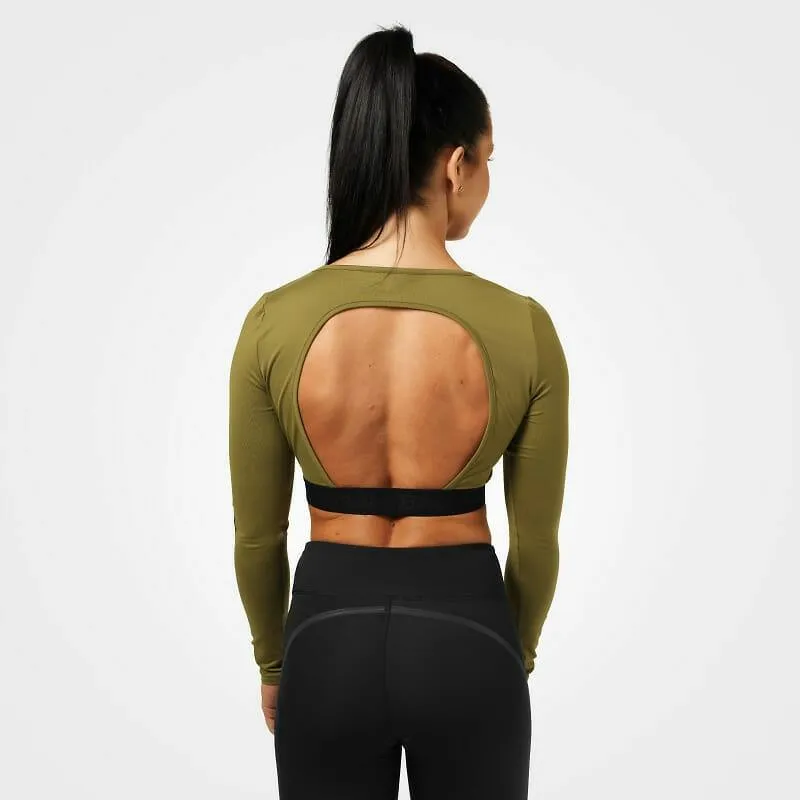 Better Bodies Chelsea Cropped L-S - Military Green