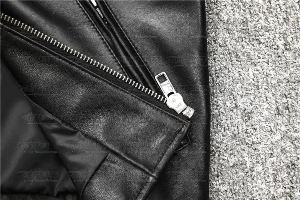 Bouncer Real Sheepskin Leather Biker Jacket