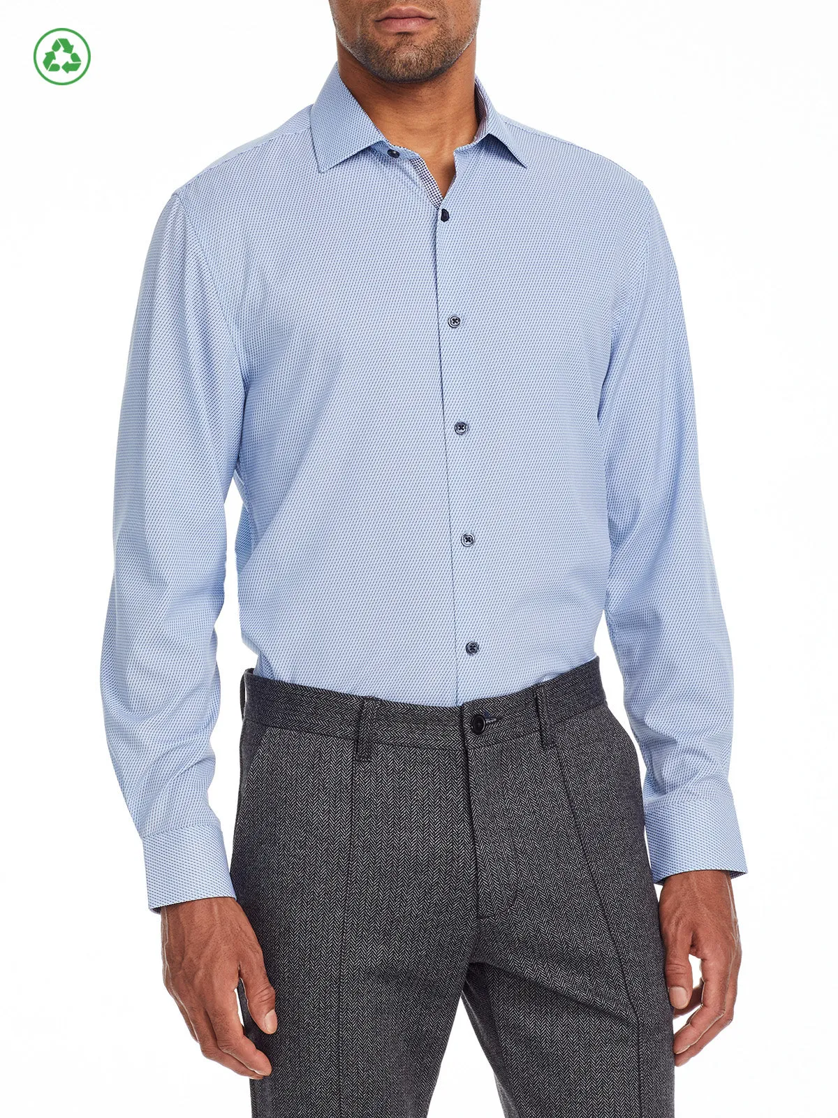 Broken Stripe Performance Dress Shirt