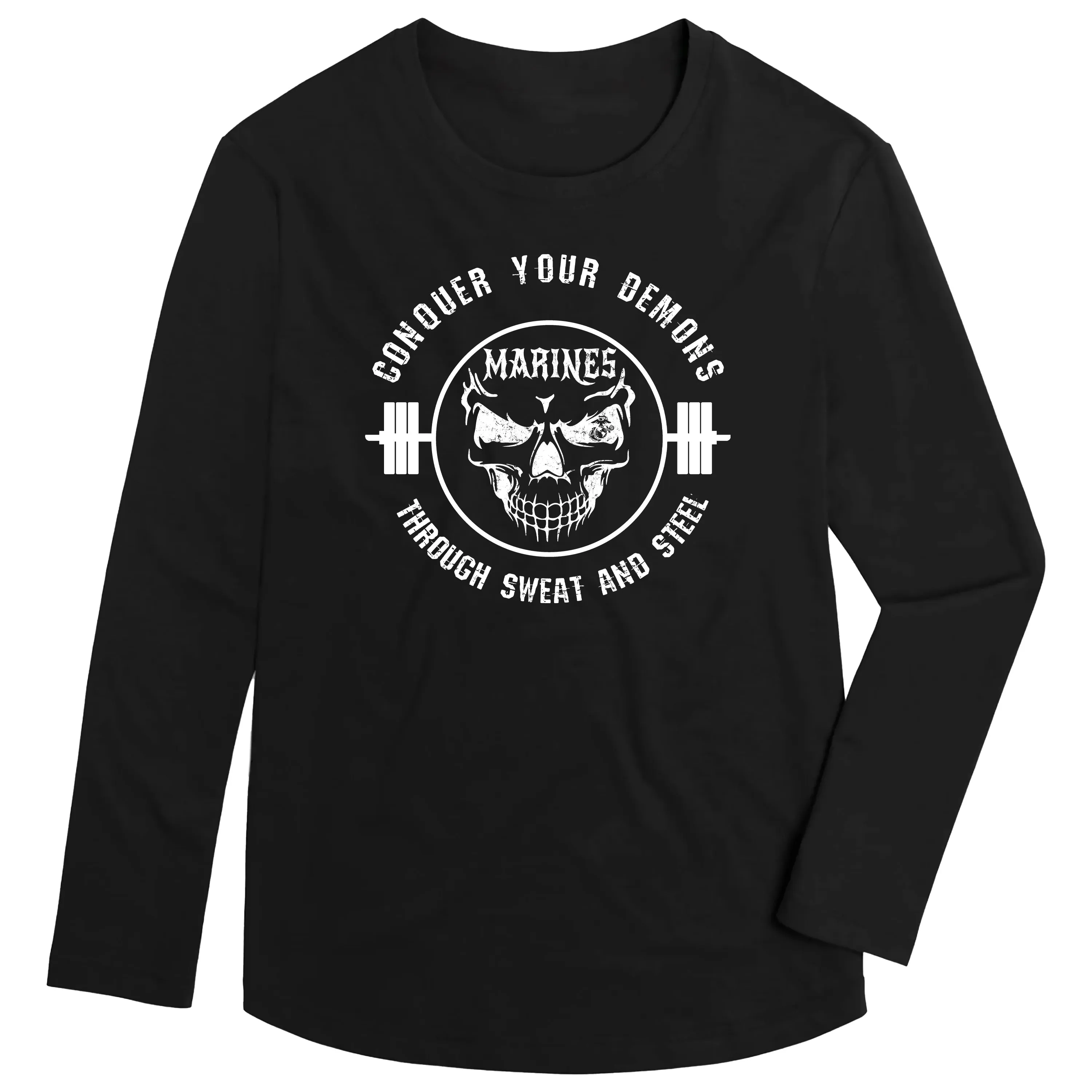 Combat Charged Conquer Your Demons Performance Long Sleeve Tee