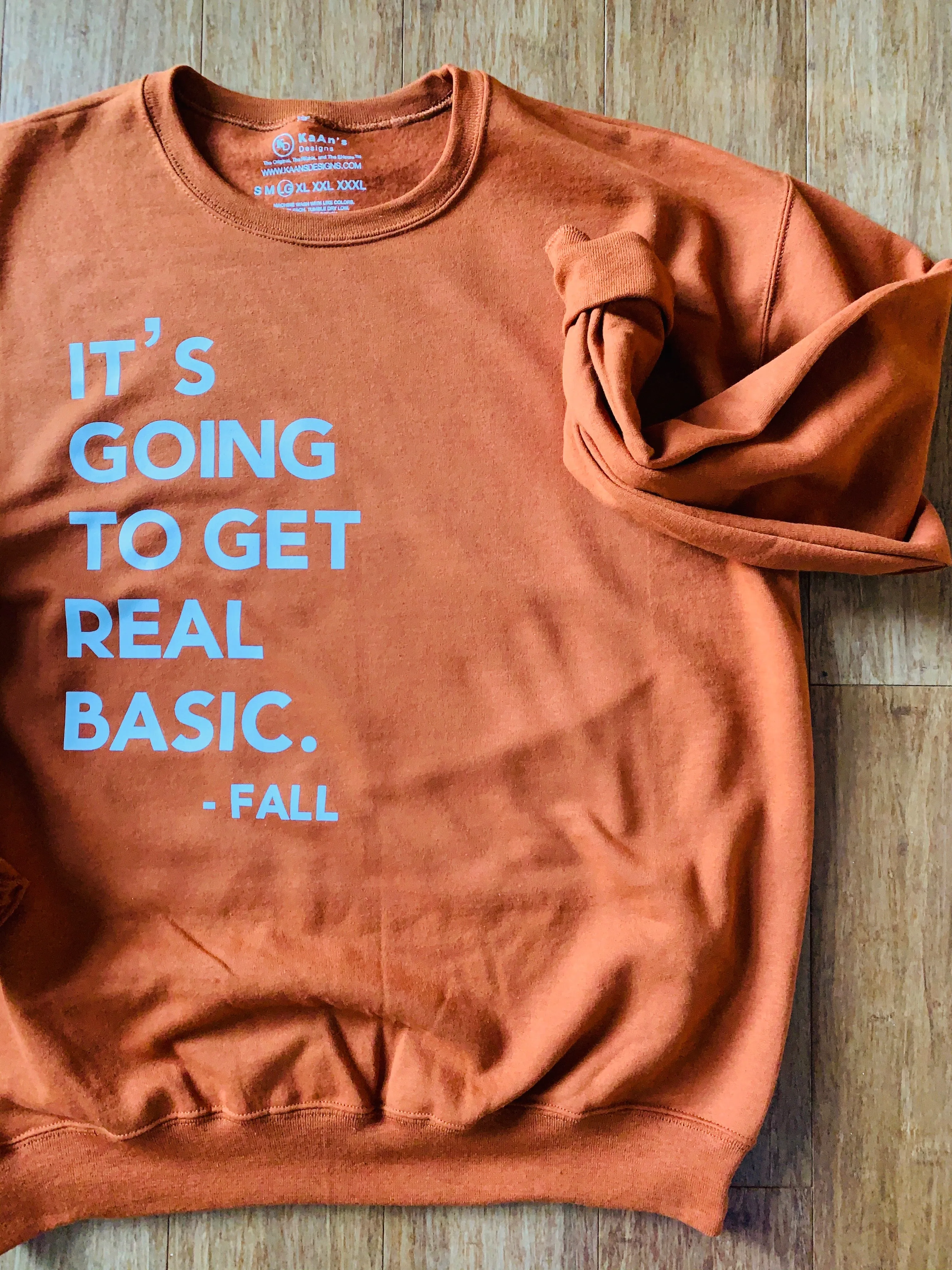 Fall Sweatshirt  - It’s Going to get Real Basic