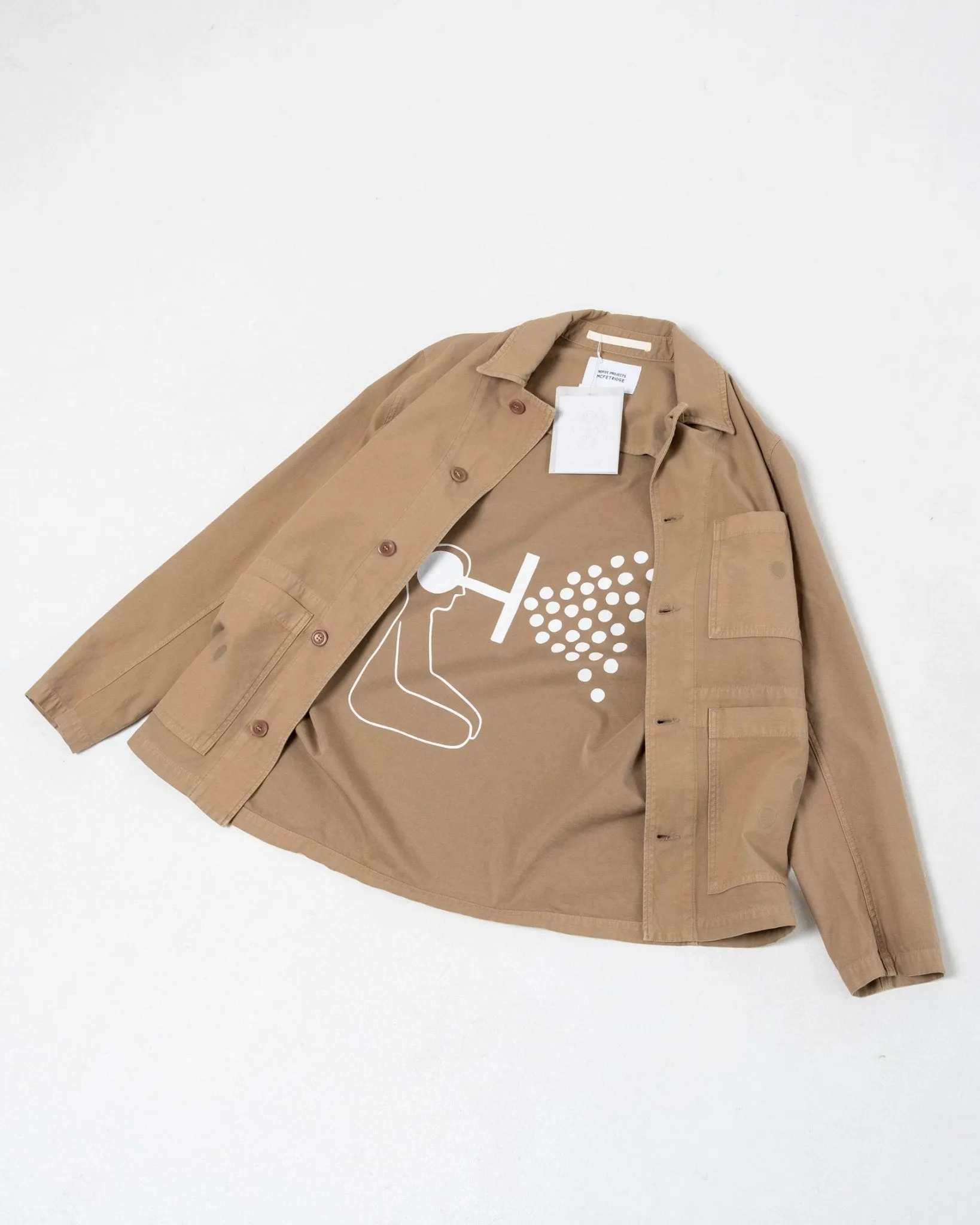 Geoff McFetridge Mads Backsatin Dark Khaki