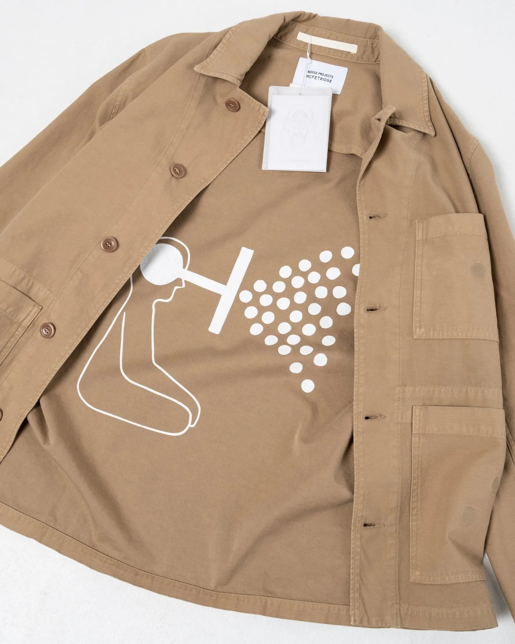 Geoff McFetridge Mads Backsatin Dark Khaki