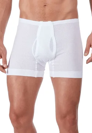 HUBER hautnah - Cotton Fine Rib - Boxershorts with fly 2 Pack