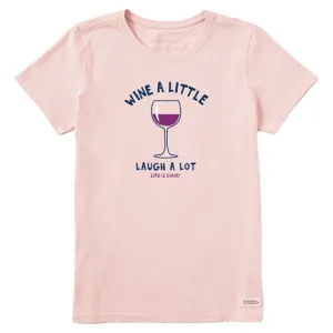 Life is Good Women's Laugh A Lot Crusher Tee (Himalayan Pink)