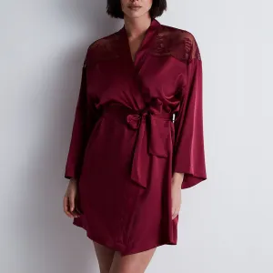 Midnight Whispers Kimono in Crimson