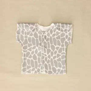 NICU Friendly T-Shirt Giraffe Silver