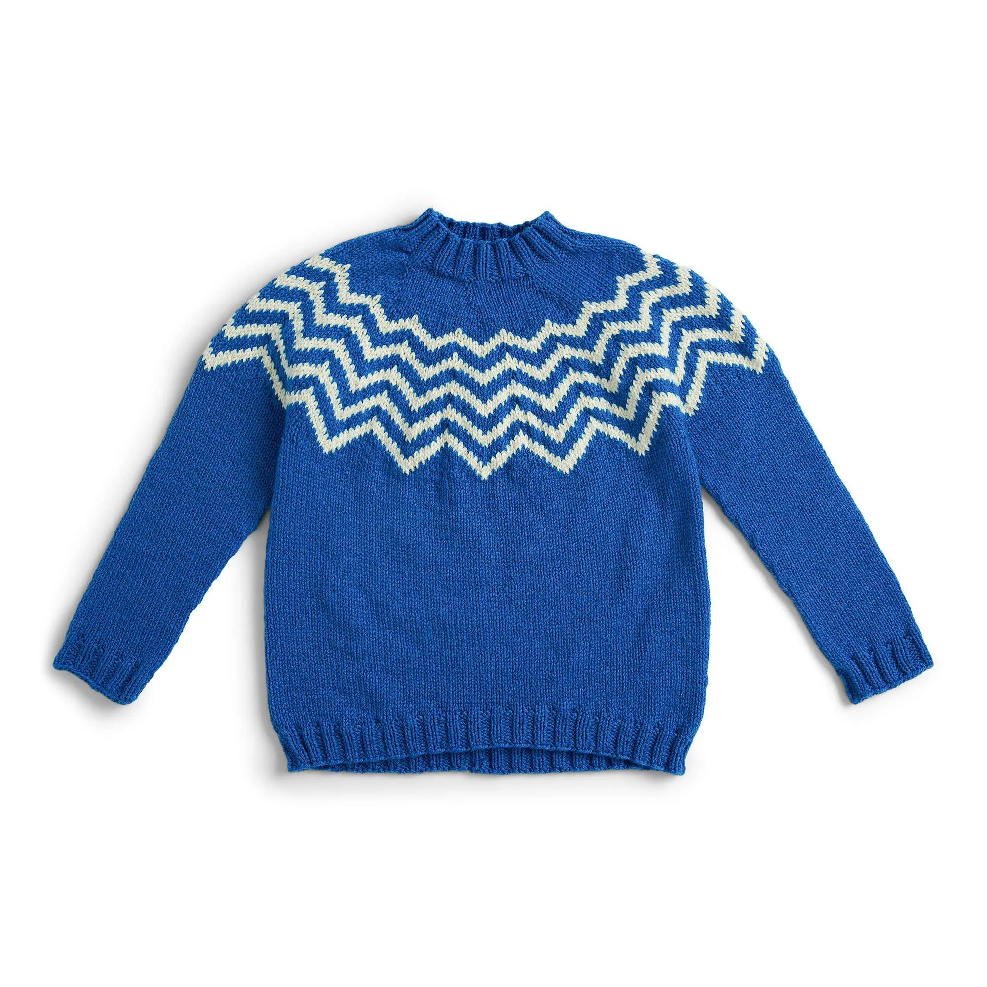 Patons Sharp Chevron Knit Pullover