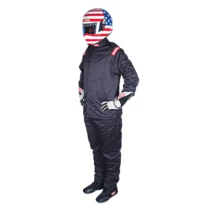 RaceQuip Nomex Multi Layer Fire Suit Jacket - Black - Medium - 91619039