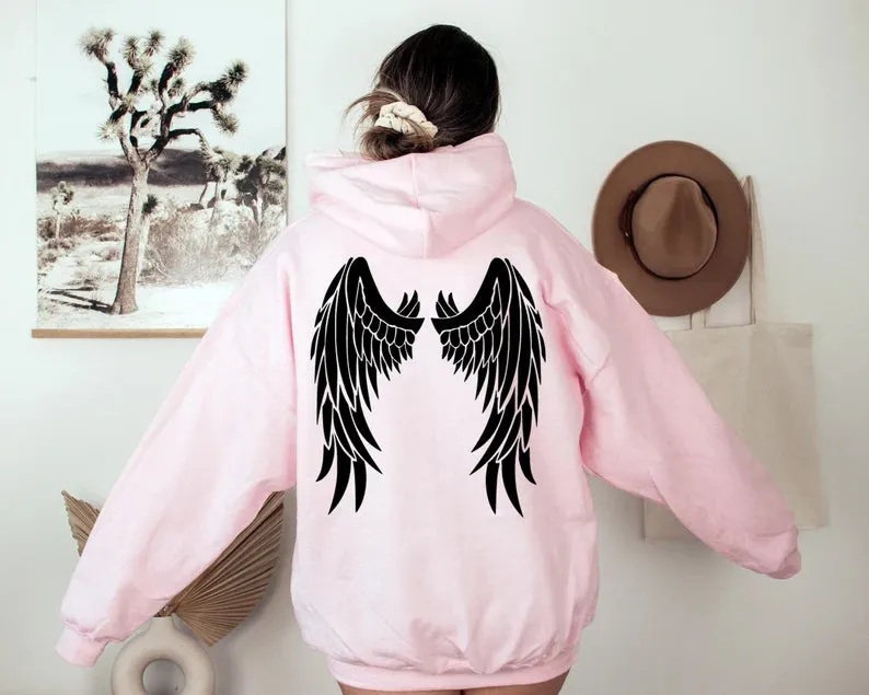 SXV 'WINGS’ Printed Cool Aesthetic Sweatshirt Hoodie